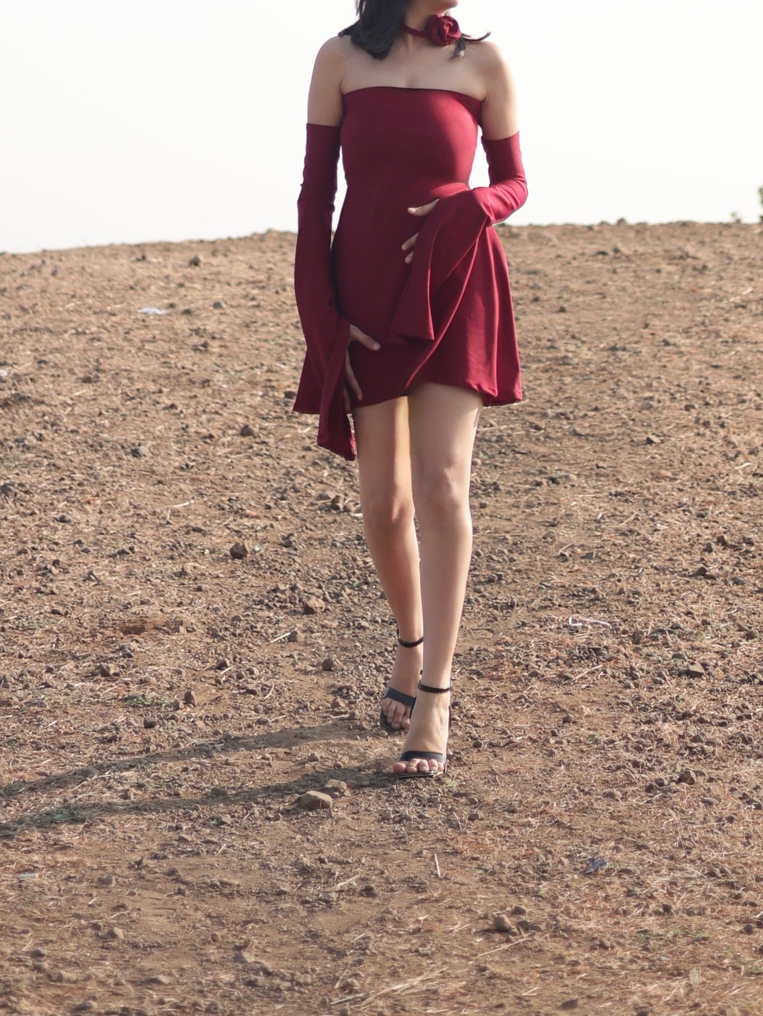Crimson Rose Dress