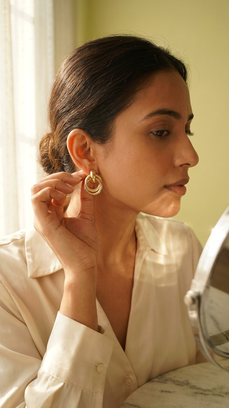 Classic Textured Hoops