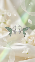 Silver Butterfly Studs